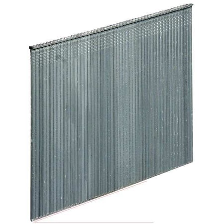 Collated Finishing Nail, 2-1/2 in L, 16 ga, Galvanized, T-Head Head, 20 Degrees, 2000 PK MPN:RH25EAA