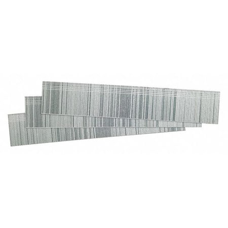 Collated Brad Nail, 1 in L, 21 ga, Electro Galvanized, Brad Head, Straight, 5000 PK MPN:ZX13EAA