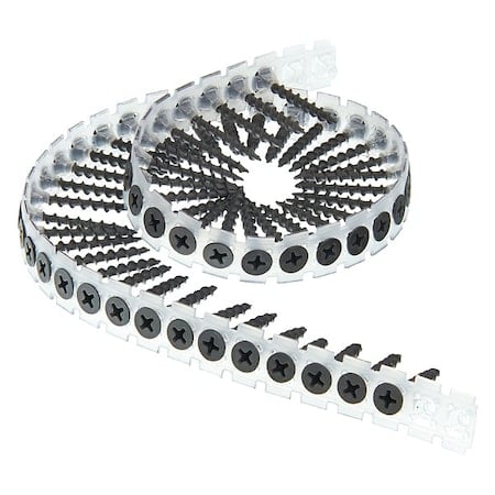 Drywall Screw, No 6 x 1-1/4 in, Steel, Flat Head Phillips Drive, 1000 PK MPN:06A125P