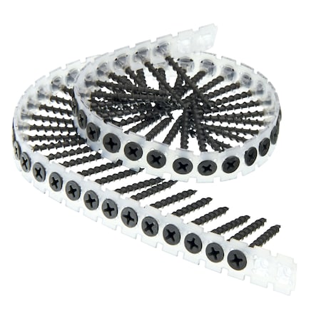 Drywall Screw, No 6 x 1-5/8 in, Steel, Flat Head Phillips Drive, 4000 PK MPN:06A162PB