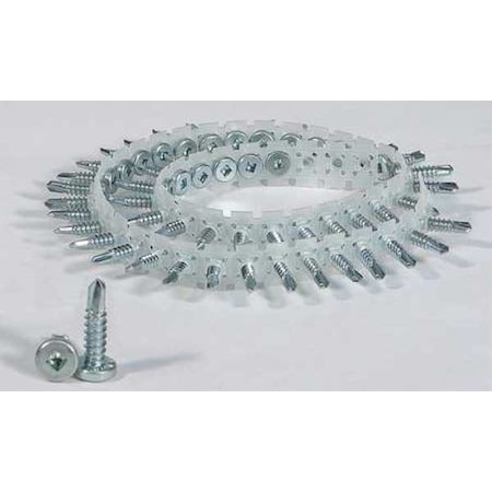 Sheet Metal Screw, #10 x 1 in, Zinc Plated Steel Pan Head Square Drive, 1000 PK MPN:10M100CKMFDS
