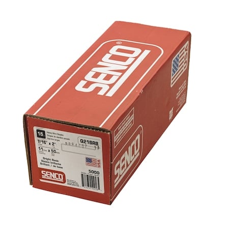 Staples, 15 ga, 2 in Leg L, Steel MPN:Q21BRB
