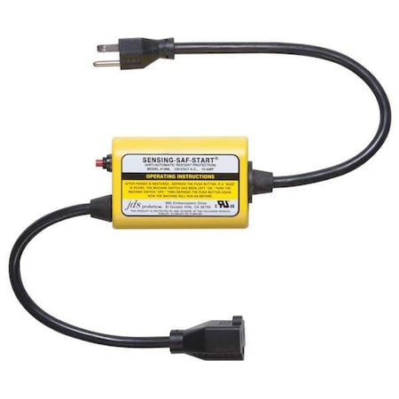 Power Cord, 5-15P, SJTO, 2.1 ft., Blk, 15A, 14/3 MPN:1996