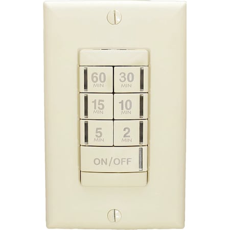 Wall Switch Timer, Ivory, 120/277V AC MPN:PTS 60 IV