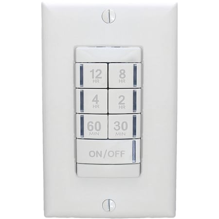 Wall Switch Timer, White, 120/277V AC MPN:PTS 720 WH