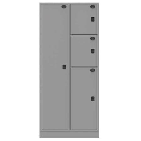 Evidence Locker, 36inW, Gray, 4Compartments MPN:04AA-NPT