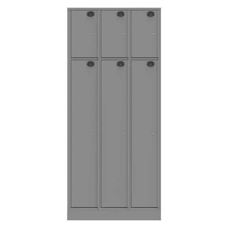 Evidence Locker, 36inW, Gray, 6Compartments MPN:06AC-NPT