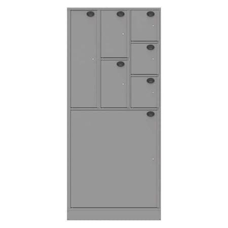 Evidence Locker, 36inW, Gray, 7Compartments MPN:07AB-NPT