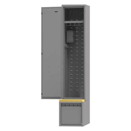 Gear Locker, 18 in W, 36 in D, 90 in H, (1) Tier, (1) Wide, Gray MPN:ILKS18247201AADRW