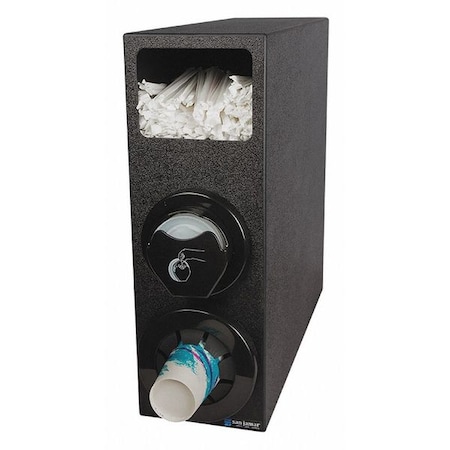 Cup/Lid Dispenser, Straw Bin, Vertical MPN:L22CS2951BK