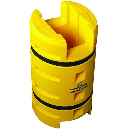 Column Protector, Yellow, 8inLx8inW, LLDPE MPN:CS2442-8SFE