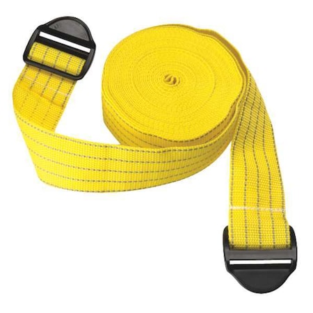 Lock Buckle Prtctr Strap, 100inL, Yllw, PK2 MPN:PSS-2500-YR-SL