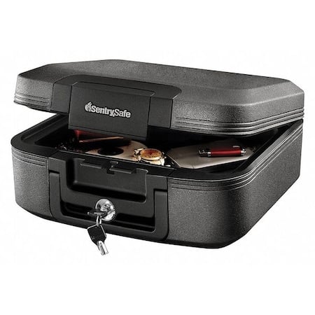 0.28 cu ft Fire Rated Chest Safe, 20 lb, Privacy Key Lock, 6-3/5 in H x 15-2/5 in W x 14-1/3 in D MPN:CFW20201