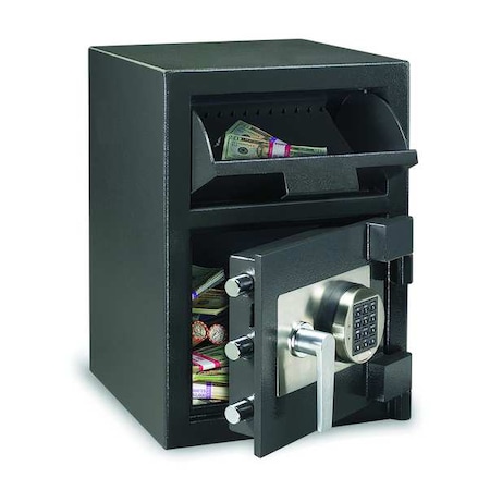 Depository Safe with Programmable Electronic w/Time Delay 108 lb, 1.09 cu ft, Solid Steel MPN:DH-109E