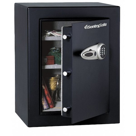 Security Safe, 4.25 cu ft, 195 lb, Electronic, Override Key Lock MPN:T8331BLKHRO