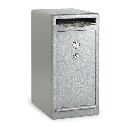 Drop Slot Depository Safe with Dual Keyed 20 lb, 0.25 cu ft, Solid Steel MPN:UC-025K
