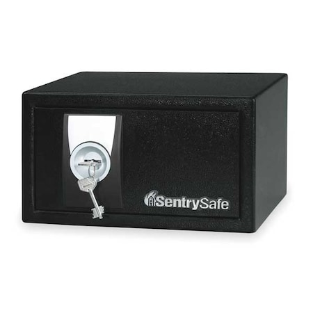 Security Safe, 0.35 cu ft, 12 lb, Privacy Key Lock No Rated MPN:X031