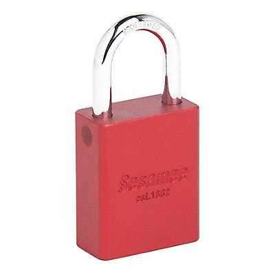 Alum Safety Lockout Padlock KD Red MPN:90212