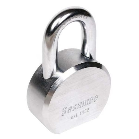 Round Body Steel Keyed Padlock, KD, Steel Body, 7/8