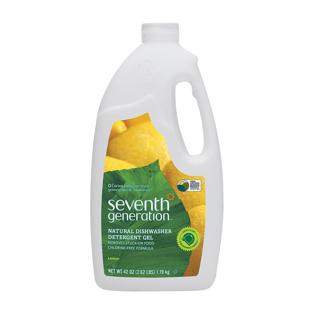 Seventh Generation Automatic Dishwasher Gel Soap, Lemon Scent, 45 Oz Bottle, Case Of 6 MPN:22171CT