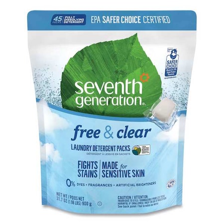 Laundry Detergent, 31.7 oz Pack, Powder, Unscented, 360 PK MPN:SEV22977