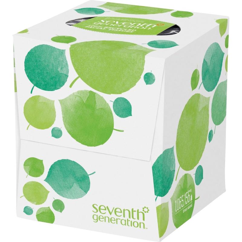 Seventh Generation 2-Ply Facial Tissues, 100% Recycled, White, 85 Tissues Per Box, Case Of 36 Boxes MPN:13719CT