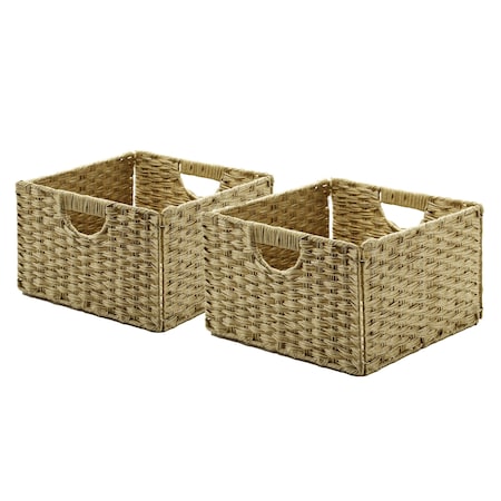 Handwoven Basket, Ivory White, PK2 MPN:WEB653