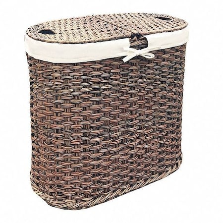 Laundry Hamper, Hand-Woven Oval Double MPN:WEB547