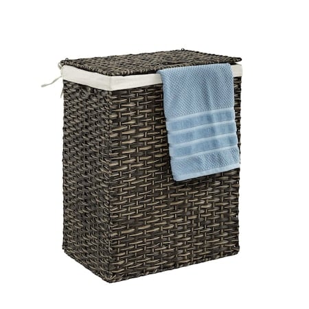 Laundry Hamper, Portable, Mocha Brown MPN:WEB656