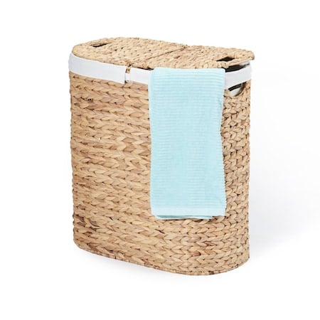 Oval Double Hamper, Water Hyacinth Lidde MPN:WEB706
