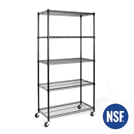 UltraDurable®, NSF Steel Shelf, 5 Tier MPN:WEB691