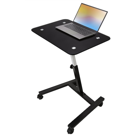 Adjustable-Height Computer Stand, 15 3/4 in D X 20.47 to 33.07 in H, 23.62 in W X Black MPN:OFF65934B