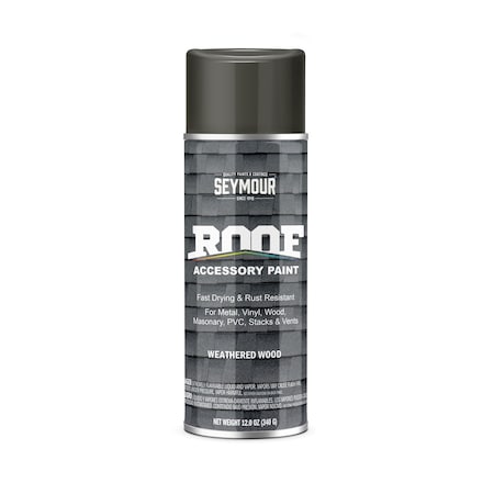 Seymour Roof Accessory Paint, Weathered Wood (12oz) MPN:16-1700
