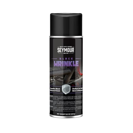 Seymour Black Wrinkle Texture Spray Pain MPN:16-2448