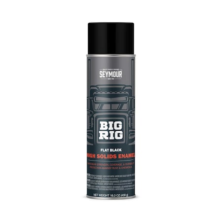 Seymour Big Rig High Solids Enamel, Flat Black (16oz) MPN:20-1633