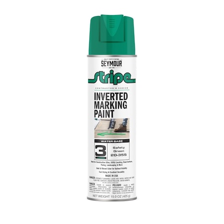 Aervoe 3 Series Marking Paint (Water Based), Safety Green (15oz) MPN:20-355