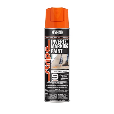 Aervoe 9 Series Marking Paint (Solvent Based), Orange Fluorescent (17oz) MPN:20-957