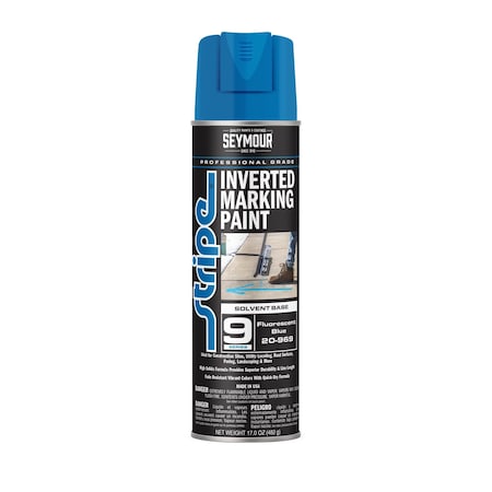 Aervoe 9 Series Marking Paint (Solvent Based), Blue Fluorescent (17oz) MPN:20-969