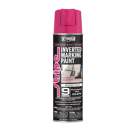 Aervoe 9 Series Marking Paint (Solvent Based), Pink Fluorescent (17oz) MPN:20-979