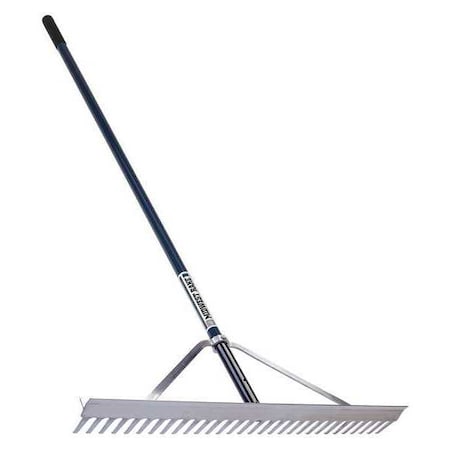 30 in Field Rake, 66 in L Powder Coated Aluminum Handle MPN:12030