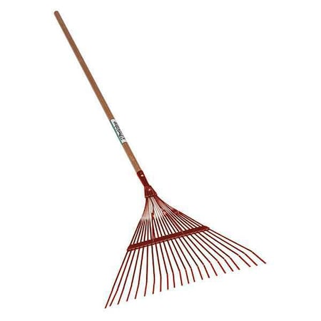 18 in Leaf Rake, 18 Tines, 48 in L Hardwood Handle MPN:40940