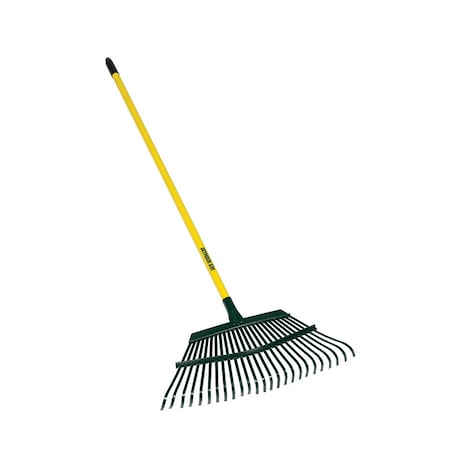 18 in Steel Flex Leaf Rake, 23 Tines, 48 in L Steel Handle MPN:43106GRA