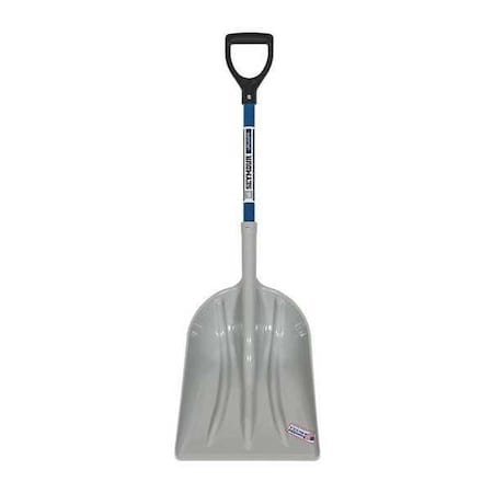 No. 12 12 ga Grain Scoop, Plastic Blade, 27 in L, Blue, Fiberglass Handle MPN:49010GRA