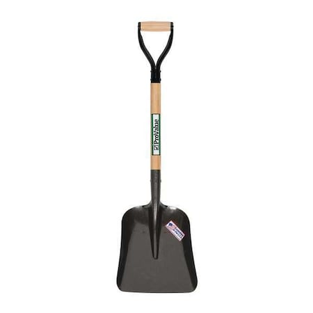 Scoop Shovel, Steel Blade, 26 in L Hard Wood Handle MPN:49013GRA