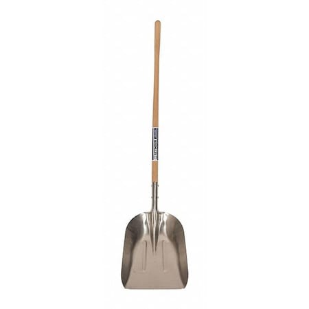 Grain Scoop, #12 Blade, Aluminum Blade, 48 in L Natural Hardwood Handle MPN:49064