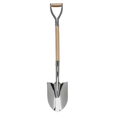 No. 2 Round Point Ceremonial Shovel, Steel Blade, 29 in L, Wood MPN:49191GRA