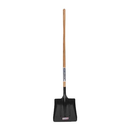 Scoop Shovel, Steel Blade, 54 in L Hard Wood Handle MPN:49249