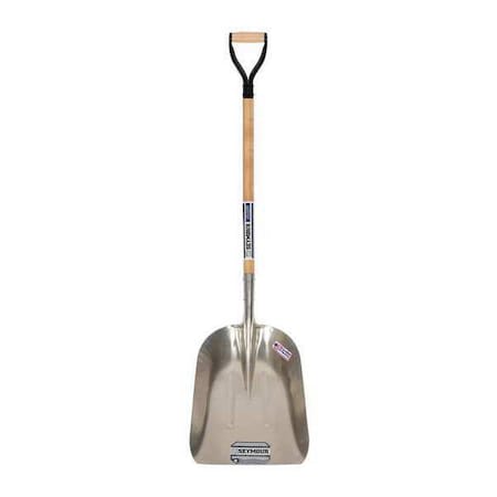 Grain Scoop, #14 Blade, Aluminum Blade, 29 in L Natural Hardwood Handle MPN:49270