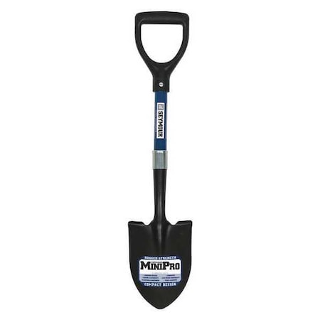 Round Point Shovel, 12 in L Professional Grade Fiberglass Handle MPN:49352