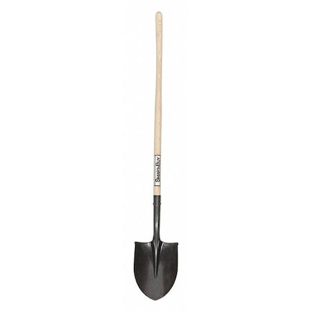 Round Point Shovel, 16 ga 42 in L Wood Handle MPN:49830GRA